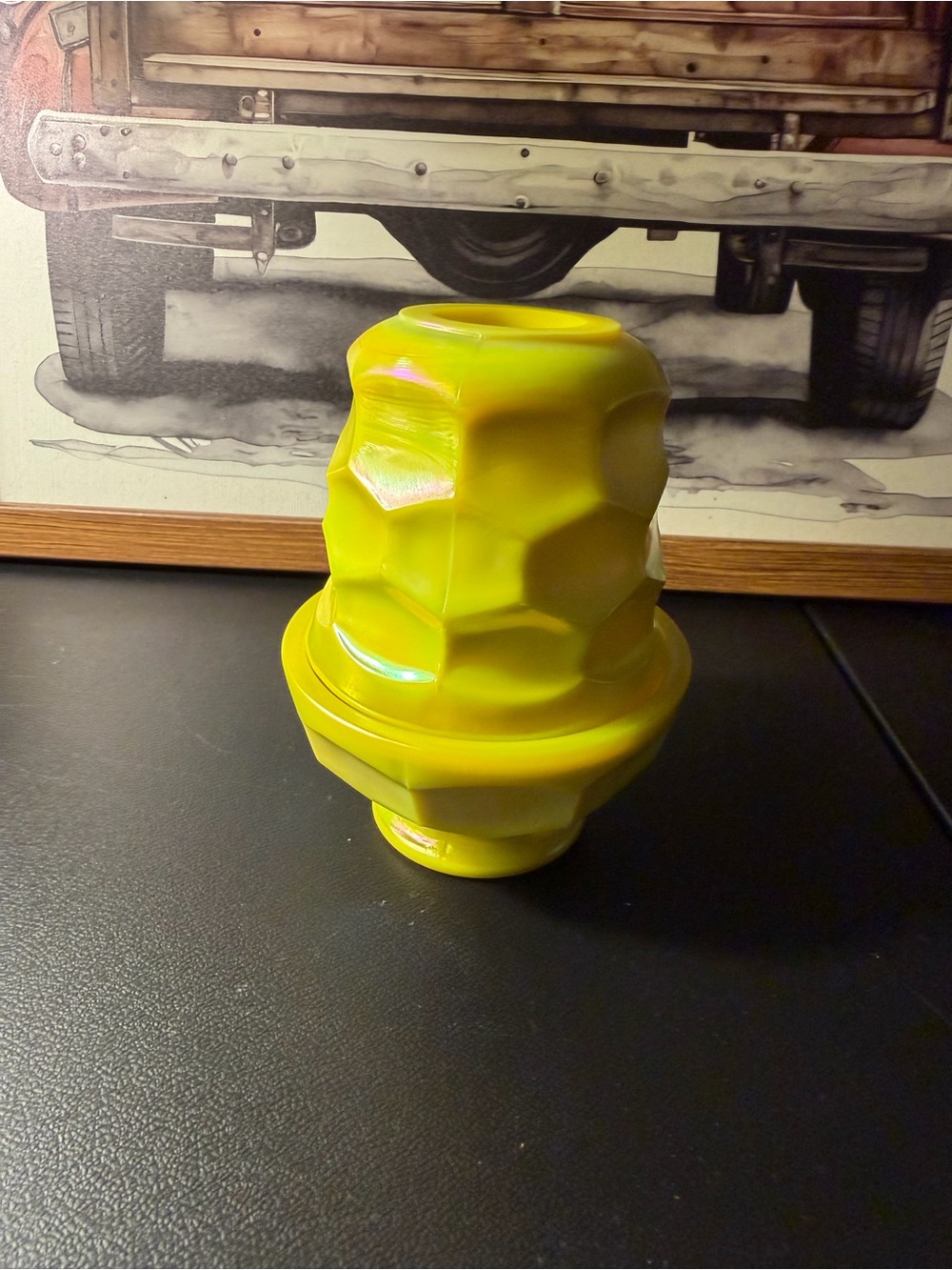 Modern Yellow mosser glass fairy lamp